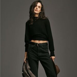 Anthropologie Kendall mock next sweater (not cropped)